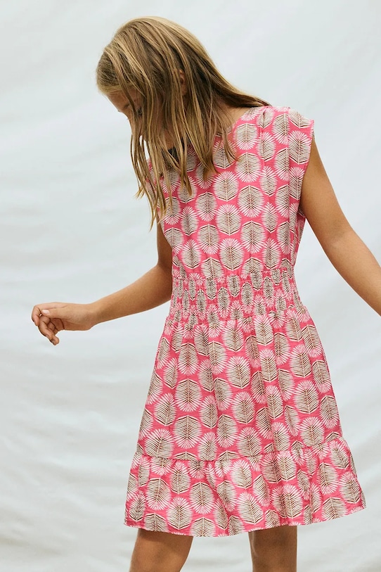 Mayoral sukienka dziecięca rozkloszowany różowy 6910.8B.Junior.PPY2