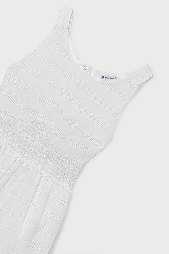 Dziewczynka Mayoral sukienka bawełniana dziecięca 6913.8F.Junior.PPY2 biały
