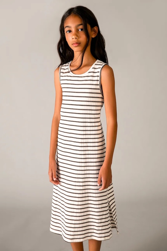 Mayoral sukienka dziecięca wzorzyste biały 6914.8G.Junior.PPY2