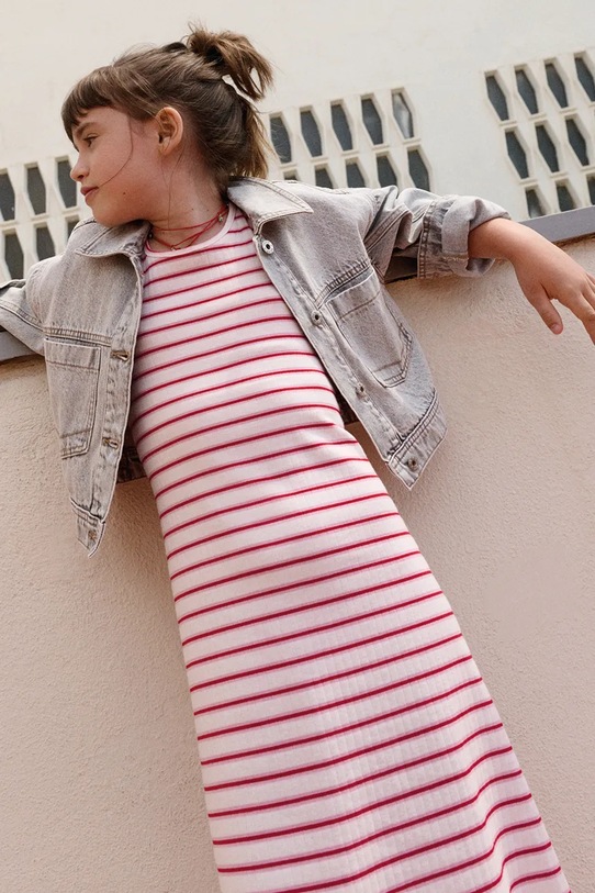 Mayoral sukienka dziecięca 6914.8G.Junior.PPY2 biały