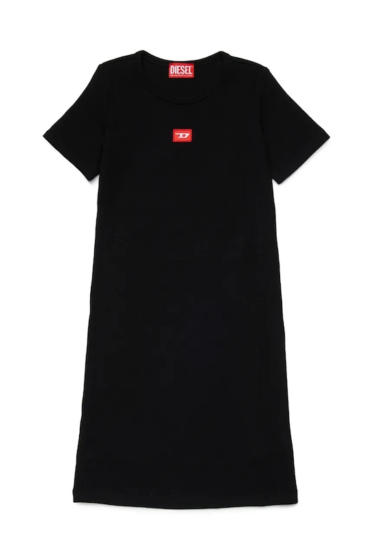 Παιδικό φόρεμα Diesel DPACI DRESS με ελαστάν μαύρο J02636.KYAZY