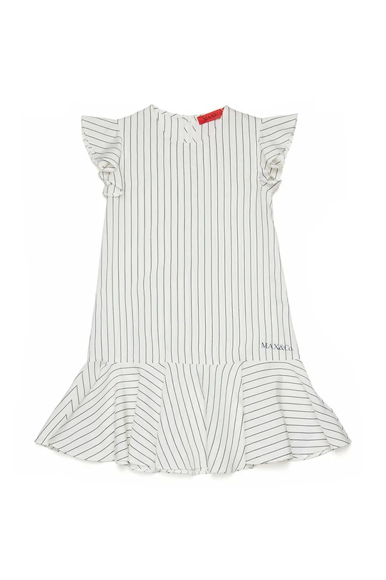 Max&Co. sukienka z wiskozą MAXD51F DRESS biały MX0270.MX00W