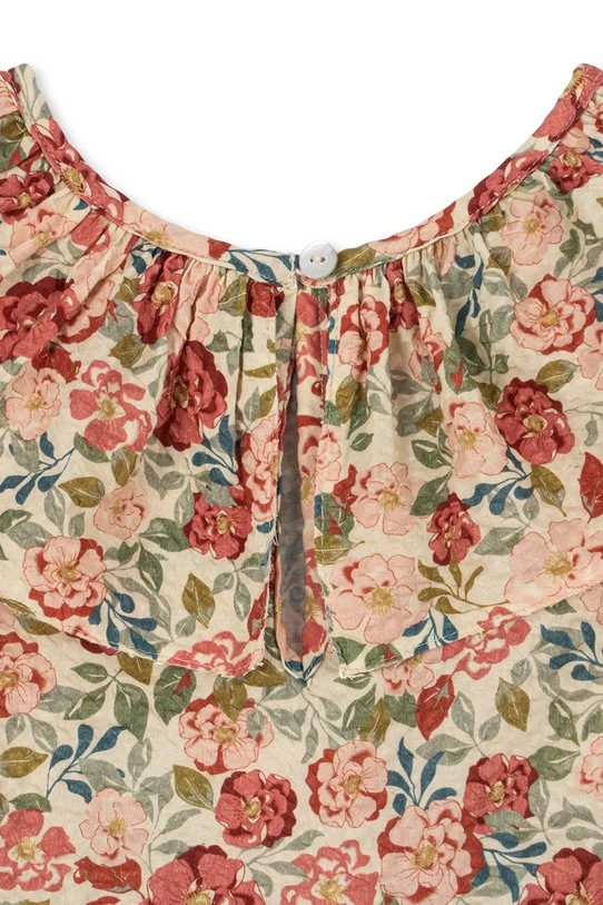 Παιδικό βαμβακερό φόρεμα Konges Sløjd BELLA FRILL DRESS GOTS πολύχρωμο KS104690.PPY2