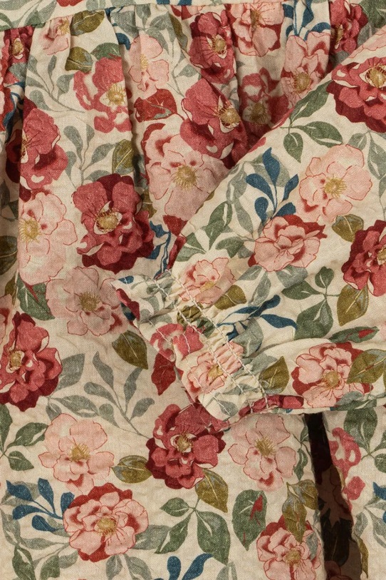 Βρεφικό βαμβακερό φόρεμα Konges Sløjd BELLA FRILL ROMPER GOTS πολύχρωμο KS104691.PPY2