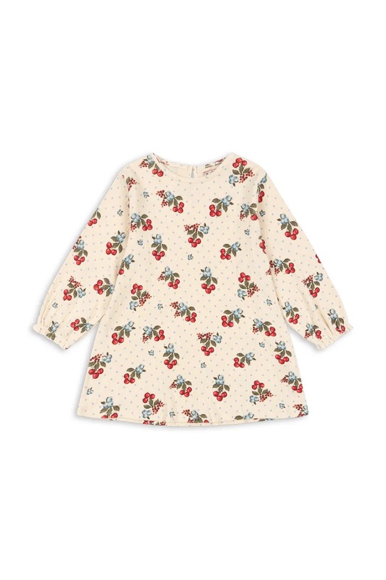 Konges Sløjd sukienka dziecięca CHLEO DRESS GOTS wzorzyste beżowy KS104729.PPY2