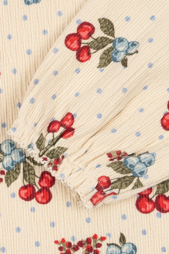 Konges Sløjd sukienka dziecięca CHLEO DRESS GOTS beżowy KS104729.PPY2