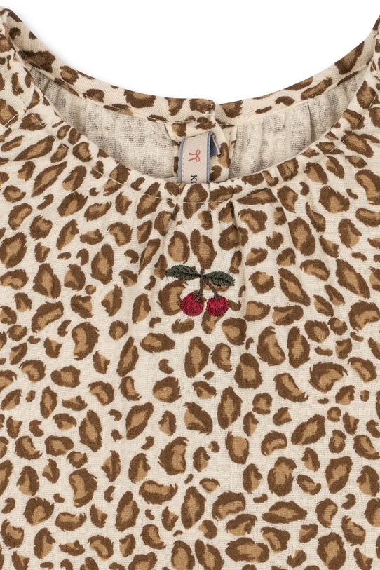 Παιδικό βαμβακερό φόρεμα Konges Sløjd COCO DRESS GOTS KS104740.PPY2 πολύχρωμο