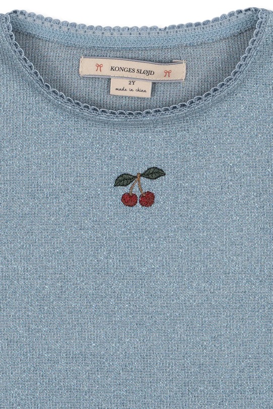 Dziewczynka Konges Sløjd sukienka dziecięca ROLI DRESS KS105056.PPY2 niebieski