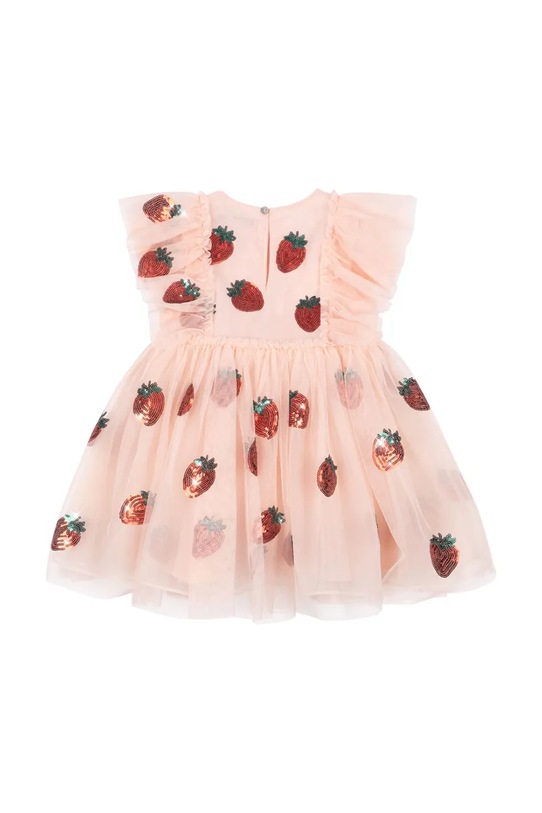 Konges Sløjd sukienka dziecięca YVONNE FRILL DRESS KS105137.PPY2 różowy SS26