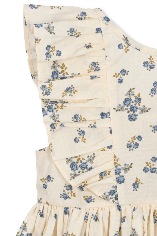 Konges Sløjd sukienka bawełniana dziecięca CIANNA DRESS GOTS KS104732.PPY2 beżowy