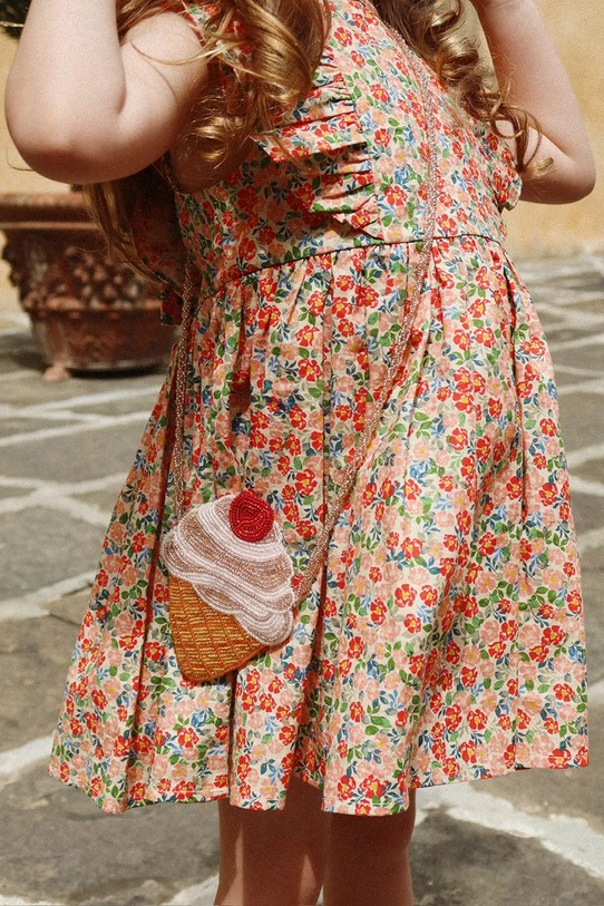 Konges Sløjd sukienka bawełniana dziecięca CIANNA DRESS GOTS KS104732.PPY2