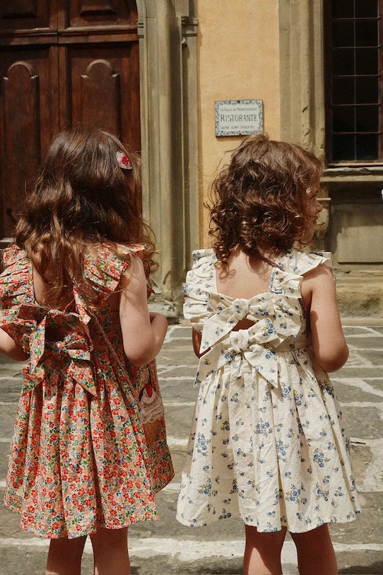 Konges Sløjd sukienka bawełniana dziecięca CIANNA DRESS GOTS KS104732.PPY2