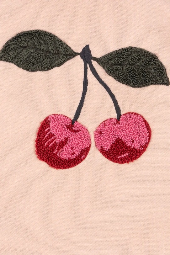 Konges Sløjd sukienka dziecięca LOU TERRY SWEAT DRESS OCS różowy KS104945.PPY2