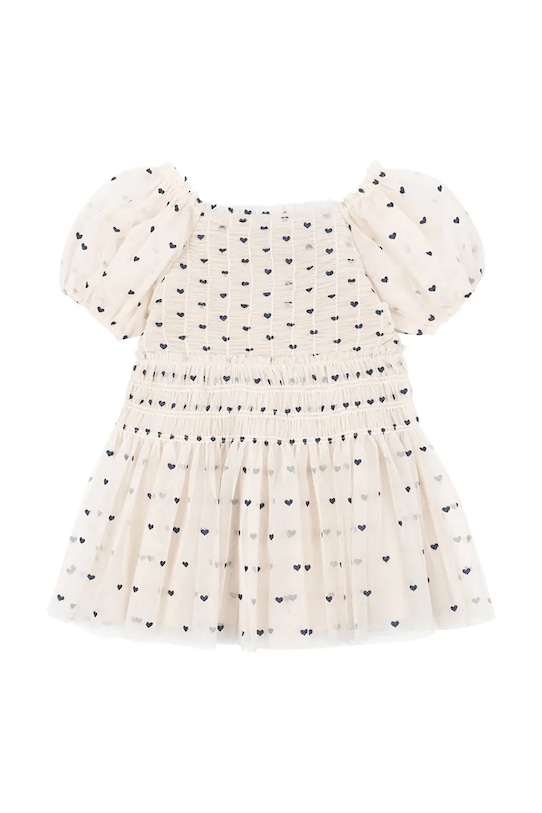 Dječja haljina Konges Sløjd CHARLENE DRESS KS104723.PPY2 bež SS26