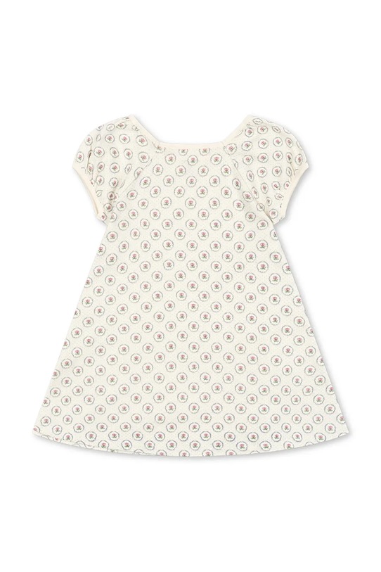 Konges Sløjd sukienka bawełniana dziecięca CLASSIC SS DRESS GOTS KS104734.PPY2 beżowy SS26