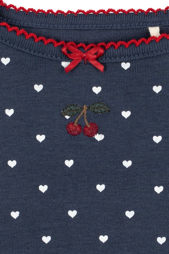 Konges Sløjd sukienka bawełniana dziecięca CLASSIC SS DRESS GOTS KS104734.PPY2 granatowy