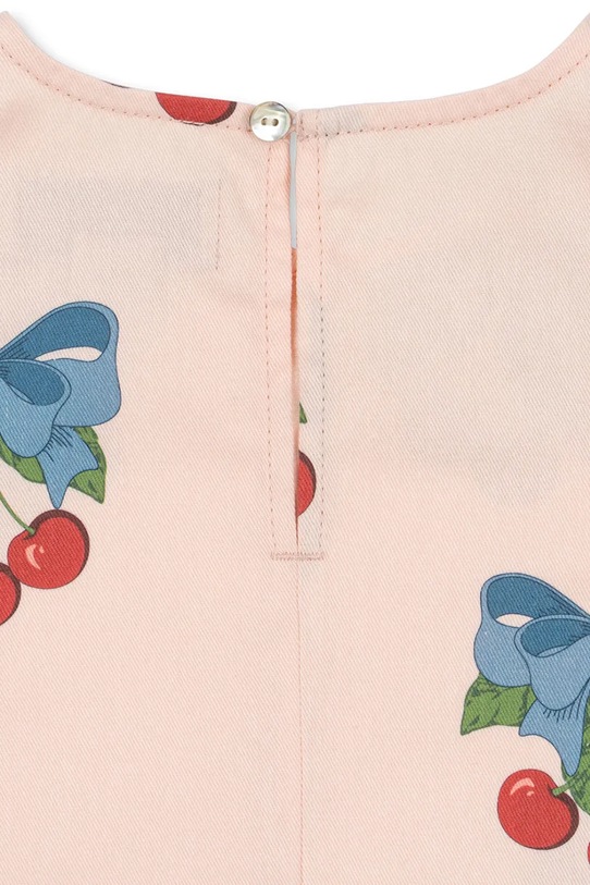 Dievča Dievčenské bavlnené šaty Konges Sløjd FRANKIE DRESS GOTS KS104824.PPY2 ružová