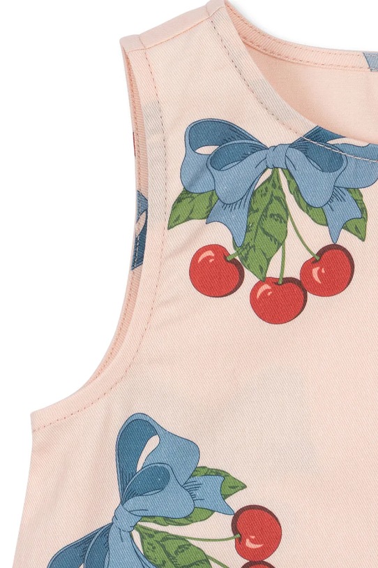 Dievčenské bavlnené šaty Konges Sløjd FRANKIE DRESS GOTS ružová KS104824.PPY2