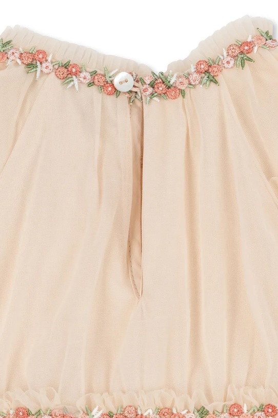 Konges Sløjd sukienka dziecięca JOELLE DRESS beżowy KS104871.PPY2