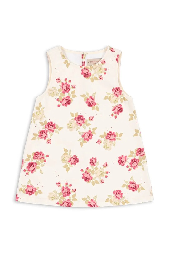 Παιδικό βαμβακερό φόρεμα Konges Sløjd MAGOT DRESS GOTS βαμβάκι λευκό KS104967.PPY2