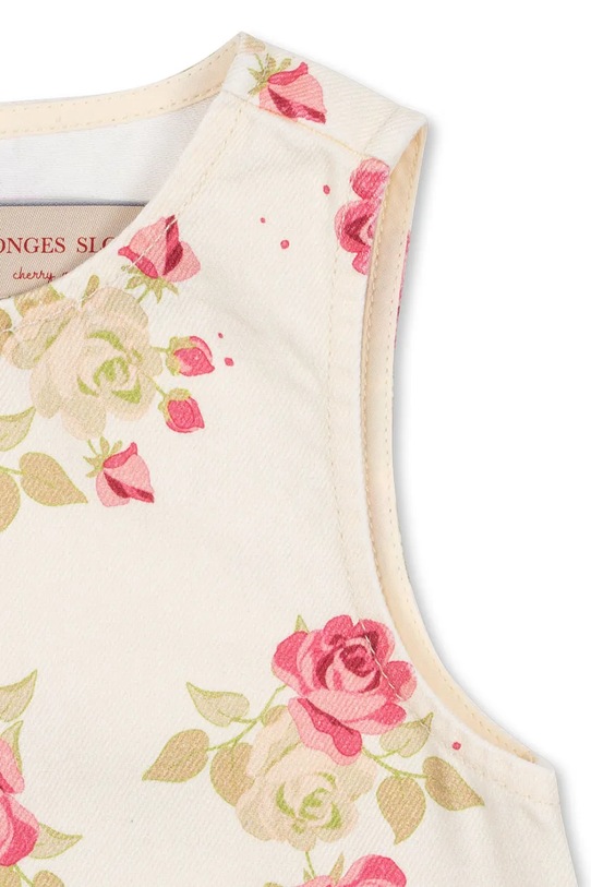 Παιδικό βαμβακερό φόρεμα Konges Sløjd MAGOT DRESS GOTS λευκό KS104967.PPY2