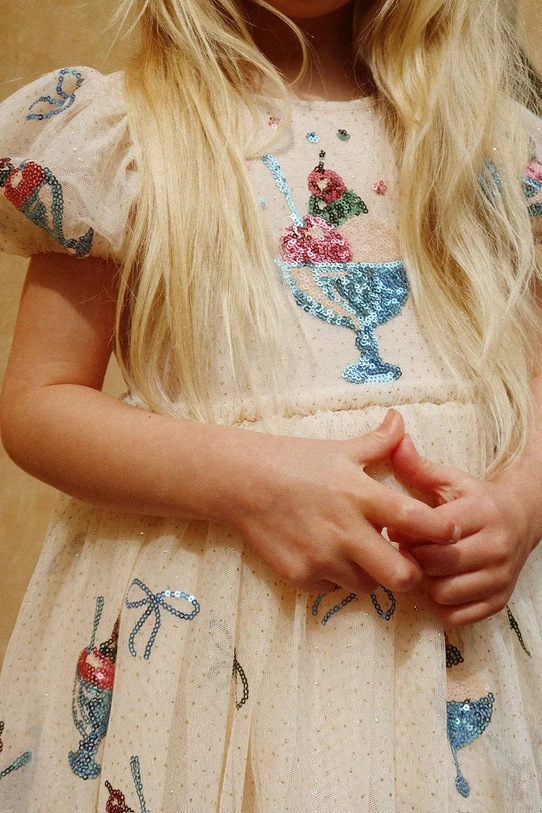 Dječja haljina Konges Sløjd YVONNE PUFF DRESS KS105138.PPY2