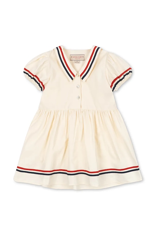 Παιδικό βαμβακερό φόρεμα Konges Sløjd ALLIE DRESS GOTS KS104629.PPY2 μπεζ SS26