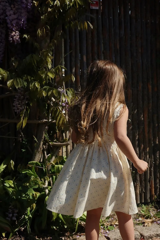 Παιδικό βαμβακερό φόρεμα Konges Sløjd COEUR LACE DRESS GOTS KS104747.PPY2