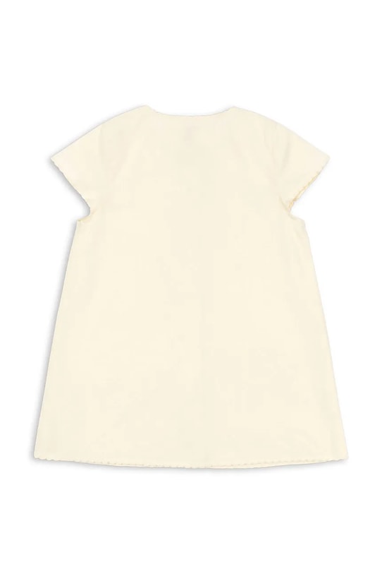 Konges Sløjd sukienka bawełniana dziecięca EVIA CHERRY DRESS GOTS KS104794.PPY2 beżowy SS26