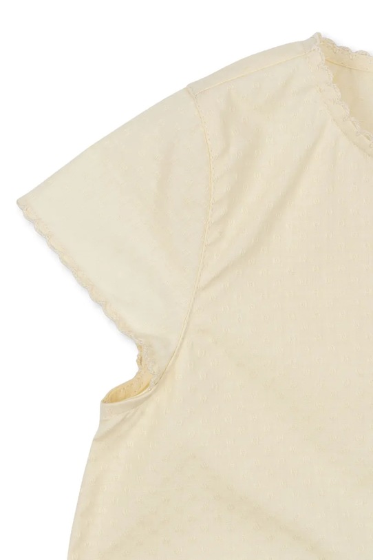 Konges Sløjd sukienka bawełniana dziecięca EVIA CHERRY DRESS GOTS beżowy KS104794.PPY2