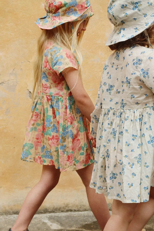 Konges Sløjd sukienka bawełniana dziecięca PACEY SS DRESS GOTS KS105027.PPY2