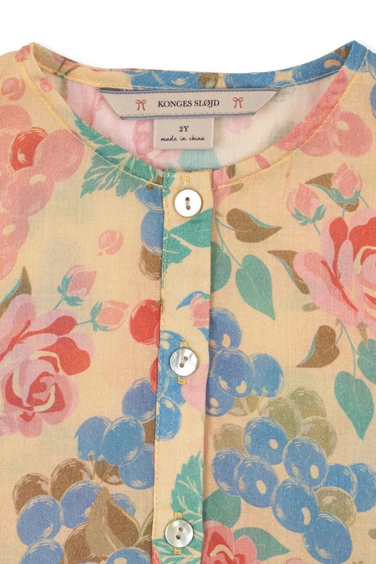 Konges Sløjd sukienka bawełniana dziecięca PACEY SS DRESS GOTS KS105027.PPY2 multicolor