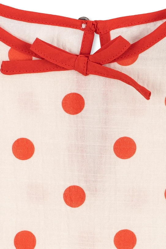 Παιδικό βαμβακερό φόρεμα Konges Sløjd VIVO DRESS GOTS μπεζ KS105126.PPY2