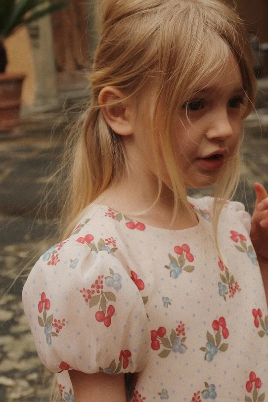 Konges Sløjd sukienka babydoll ZIA DRESS KS105140.PPY2