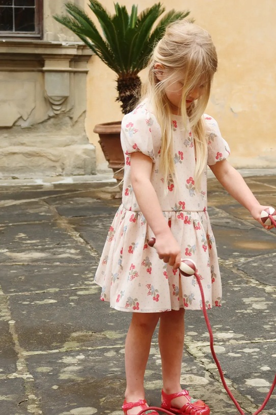 Konges Sløjd sukienka babydoll ZIA DRESS KS105140.PPY2