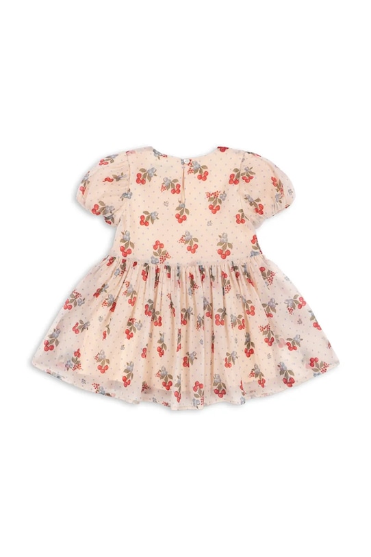 Dziewczynka Konges Sløjd sukienka babydoll ZIA DRESS KS105140.PPY2 beżowy