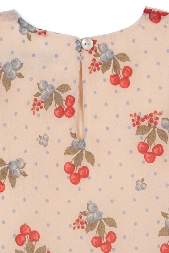 Konges Sløjd sukienka babydoll ZIA DRESS beżowy KS105140.PPY2