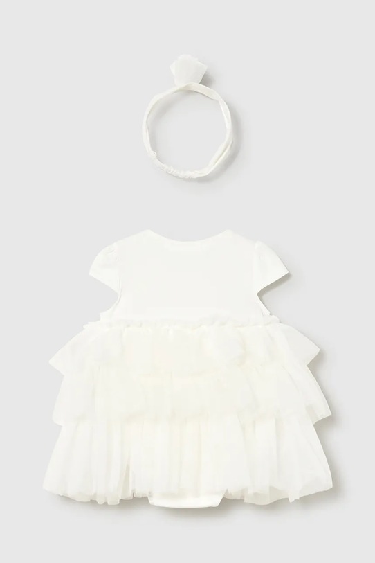 Mayoral Newborn sukienka niemowlęca 1601.2D.Newborn.PPY2 beżowy SS26