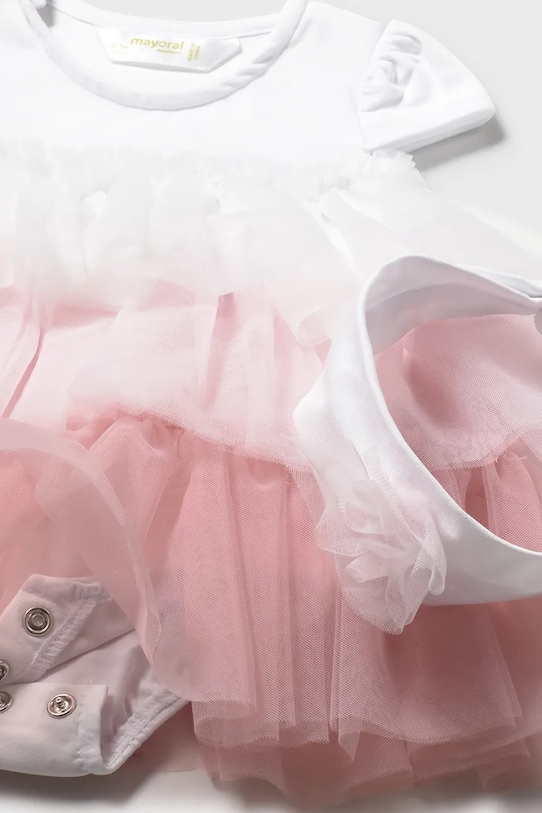 Dziewczynka Mayoral Newborn sukienka niemowlęca 1601.2D.Newborn.PPY2 różowy