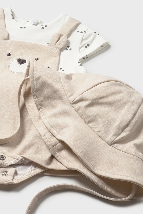 DÍVKA Kojenecké šaty Mayoral Newborn 1631.2D.Newborn.PPY2 béžová