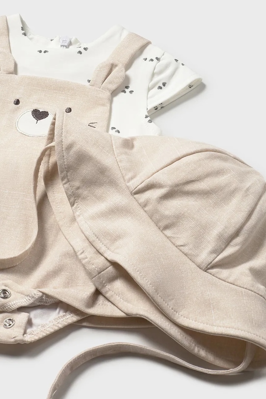 DÍVKA Kojenecké šaty Mayoral Newborn 1631.2D.Newborn.PPY2 béžová