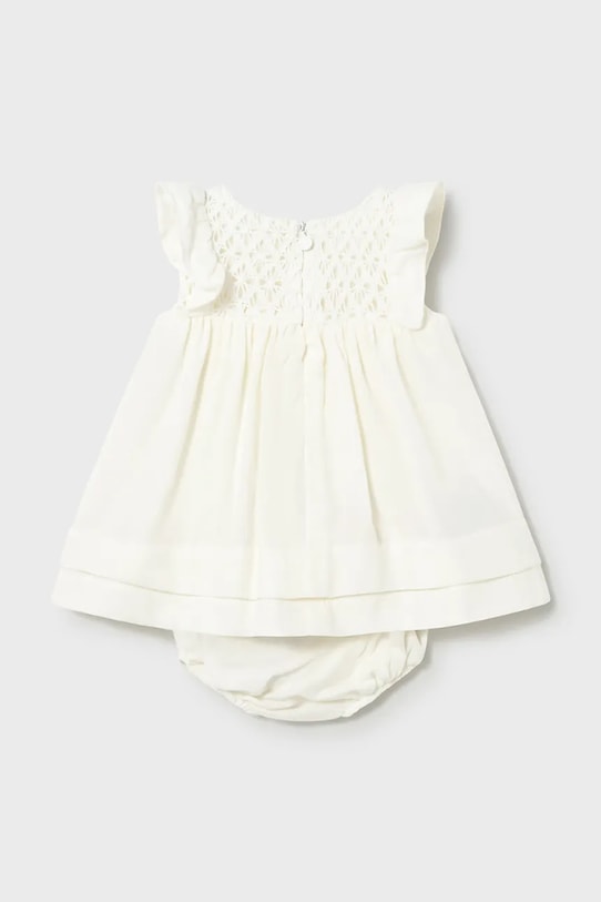Mayoral Newborn sukienka bawełniana niemowlęca 1803.2B.Newborn.PPY2 beżowy SS26