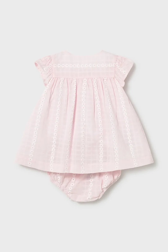 Dziewczynka Mayoral Newborn sukienka bawełniana niemowlęca 1805.2D.Newborn.PPY2 różowy