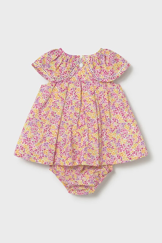 Детское хлопковое платье Mayoral Newborn 1806.2G.Newborn.PPY2 розовый SS26