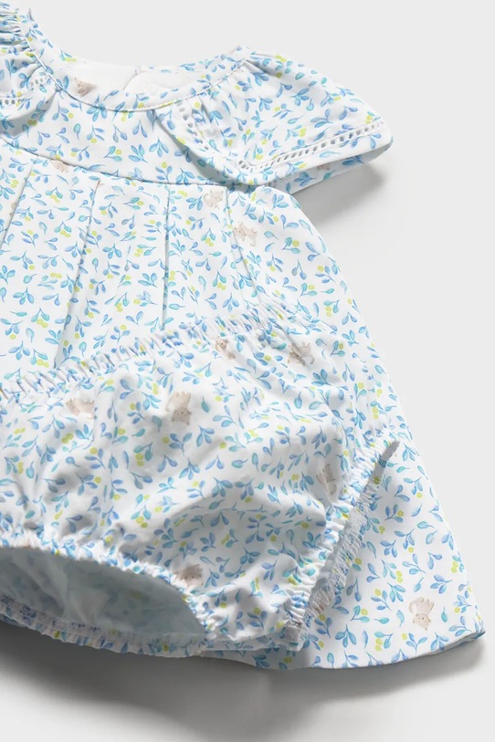 Dziewczynka Mayoral Newborn sukienka bawełniana niemowlęca 1806.2G.Newborn.PPY2 niebieski