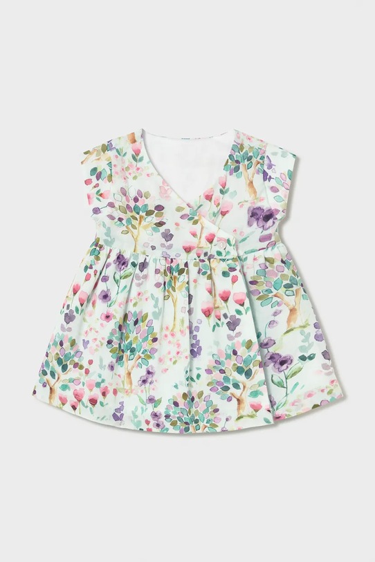 Mayoral Newborn sukienka dwustronna niemowlęca wzorzyste zielony 1807.2G.Newborn.PPY2