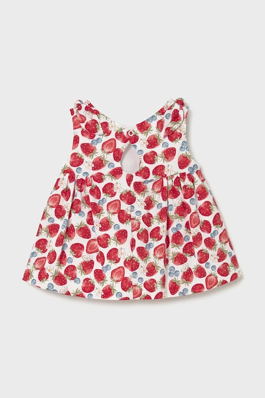 Mayoral Newborn sukienka bawełniana niemowlęca 1811.2R.Newborn.PPY2 czerwony SS26