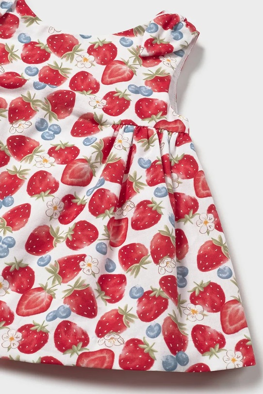 Dziewczynka Mayoral Newborn sukienka bawełniana niemowlęca 1811.2R.Newborn.PPY2 czerwony