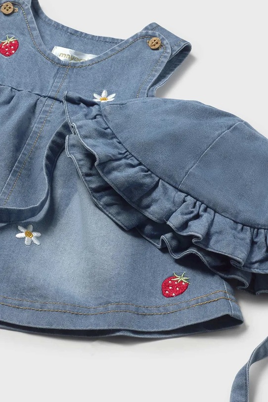 Dziewczynka Mayoral Newborn sukienka jeansowa niemowlęca 1816.2T.Newborn.PPY2 niebieski