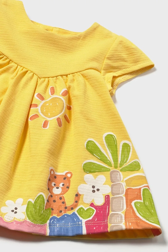 Dziewczynka Mayoral Newborn sukienka niemowlęca 1817.2V.Newborn.PPY2 żółty